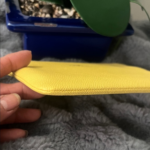 Coach Sunny Yellow Wristlet NWOT retail $88 - Picture 5 of 6